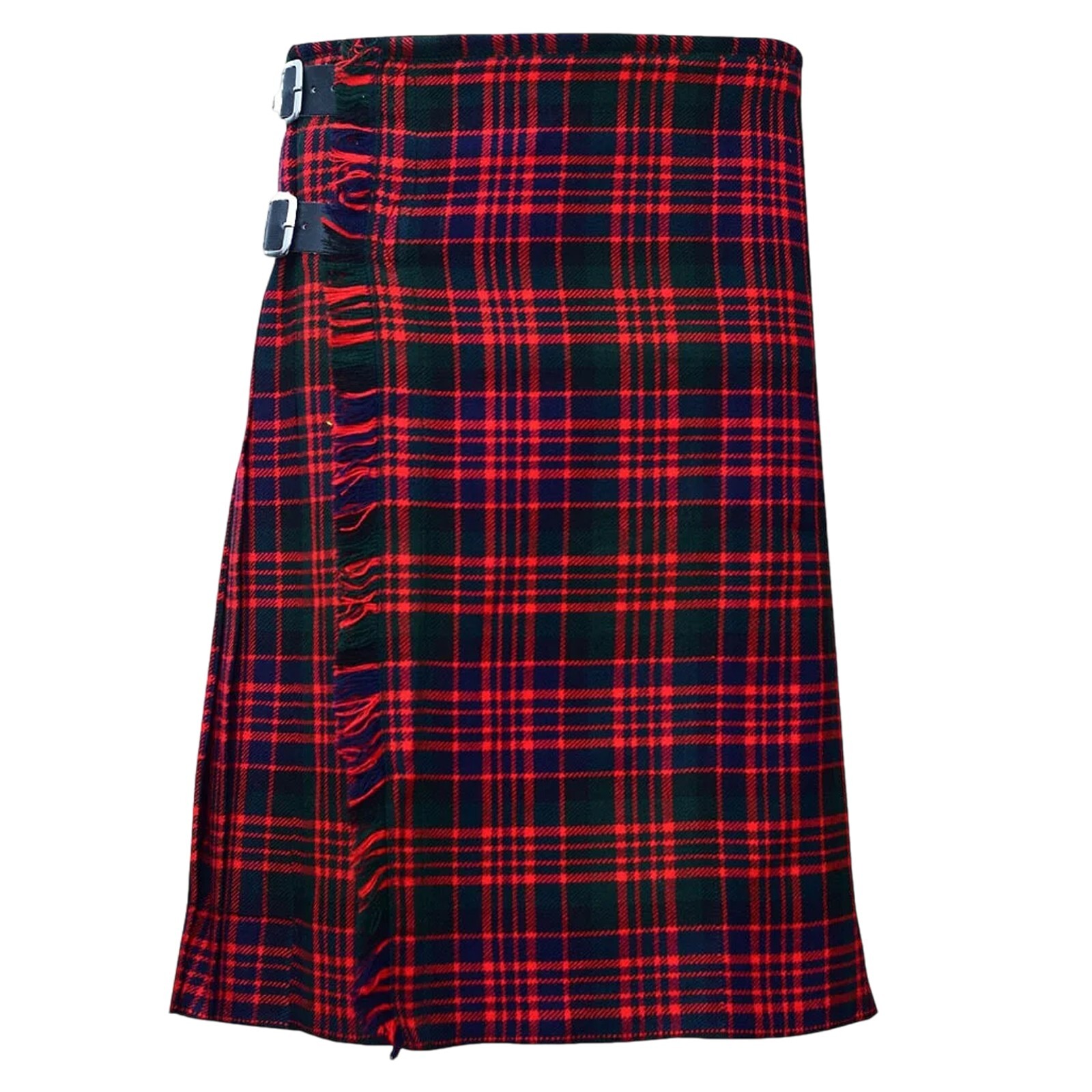 Men’s 5 Yard MacDonald Tartan Scottish Kilt – 13oz Wool Blend, 24” Length