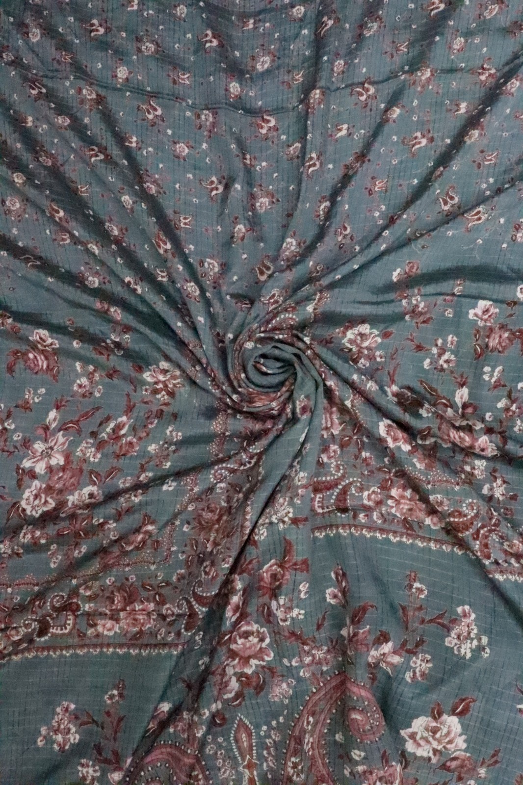 Vintage Chiffon Silk Saree, Lightweight Fabric for DIY & Sewing CS1291