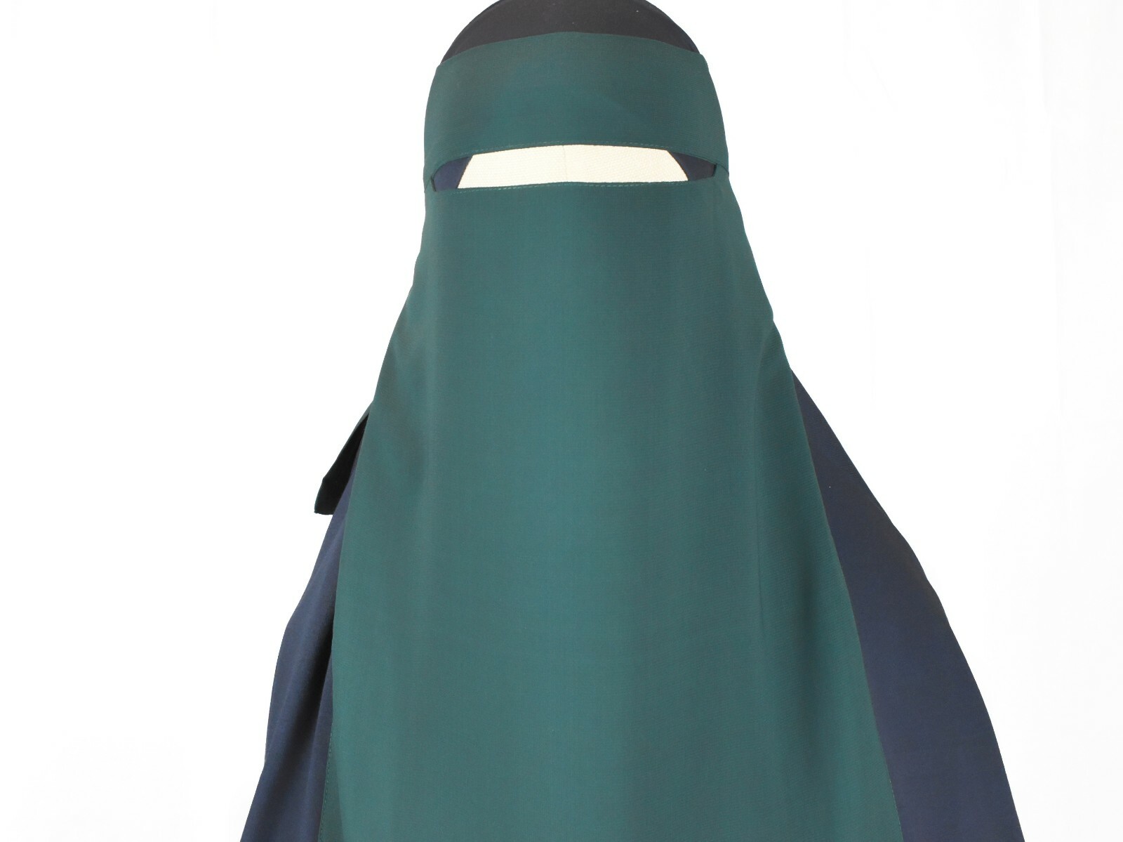 2pcs Saudi Long Single Layer Niqab Face Veil Muslim Burqa Quality Jilbab Islam