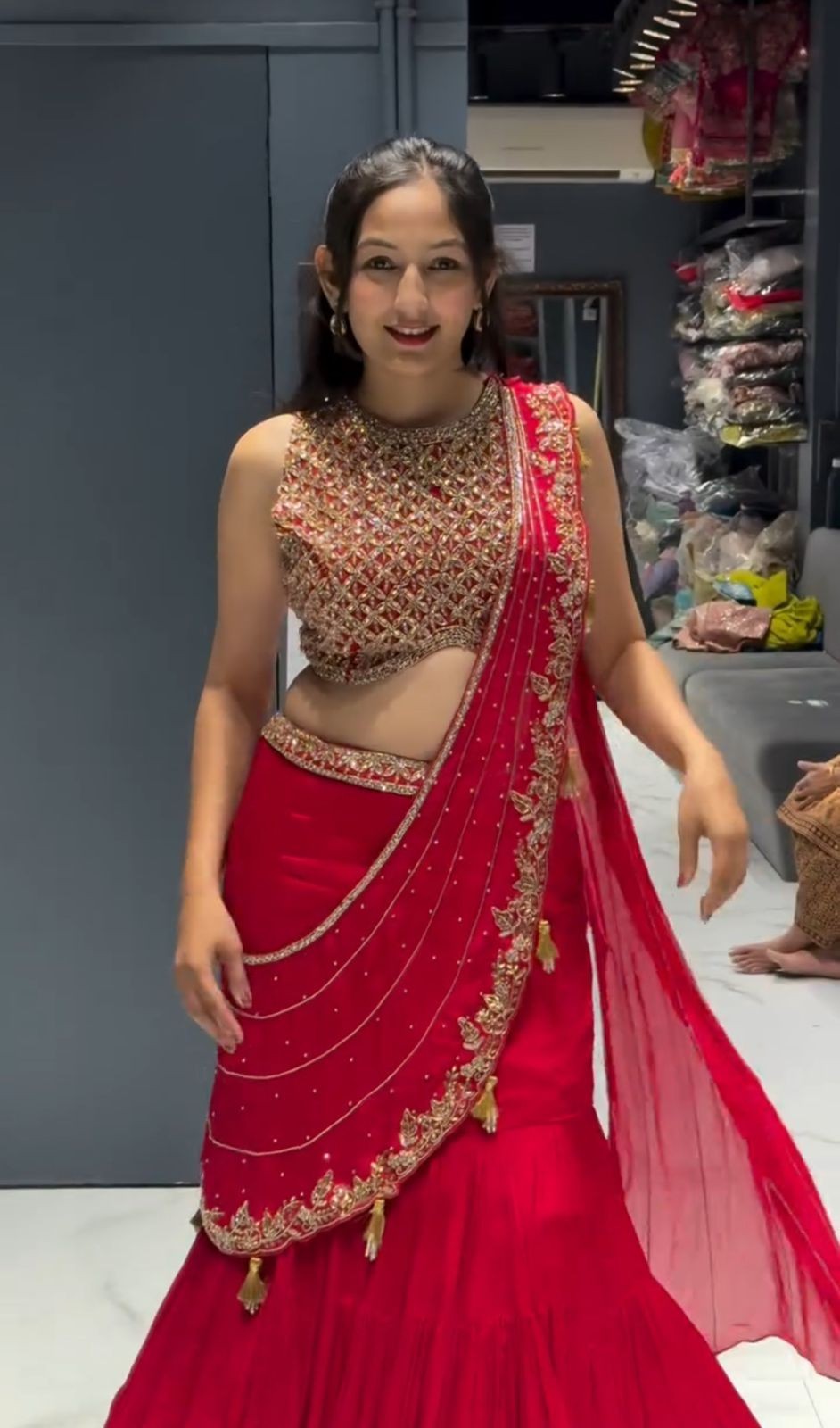 LEHENGA CHOLI INDIAN BOLLYWOOD WEDDING PARTY PAKISTANI WEAR READYMADE