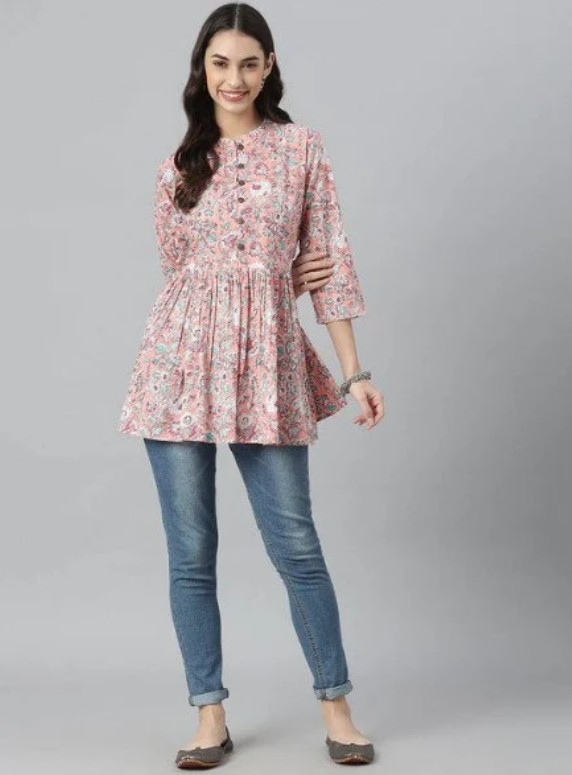 Women’s Cotton Short Kurta – 2XL Plus Size
