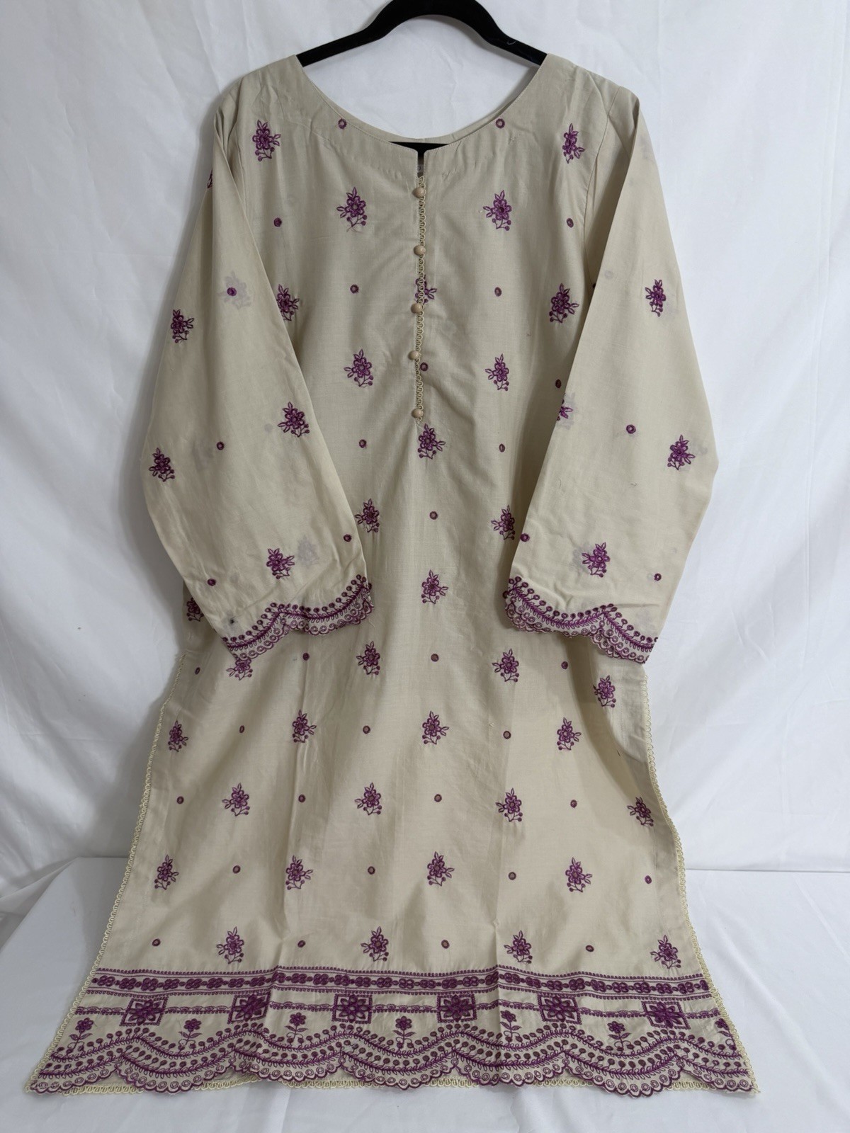 Pakistani Lawn Embroidery Kameez Shalwar 3XL Bust 48