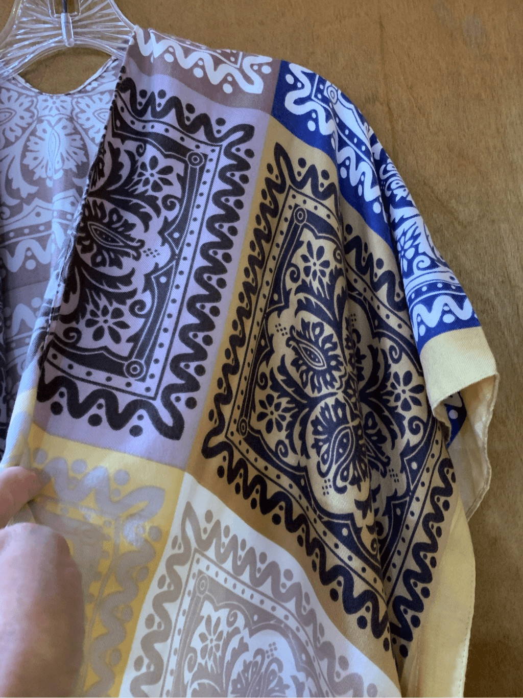 Yellow Blue Kimono #spring #summer #casual wear #multi color