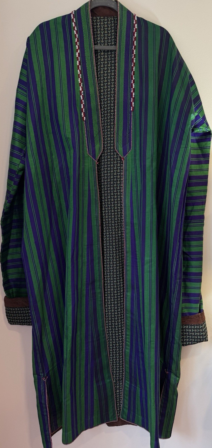 Handmade vintage Afghanistan Silk and Cotton Coat, jacket kaftan, antique kaftan