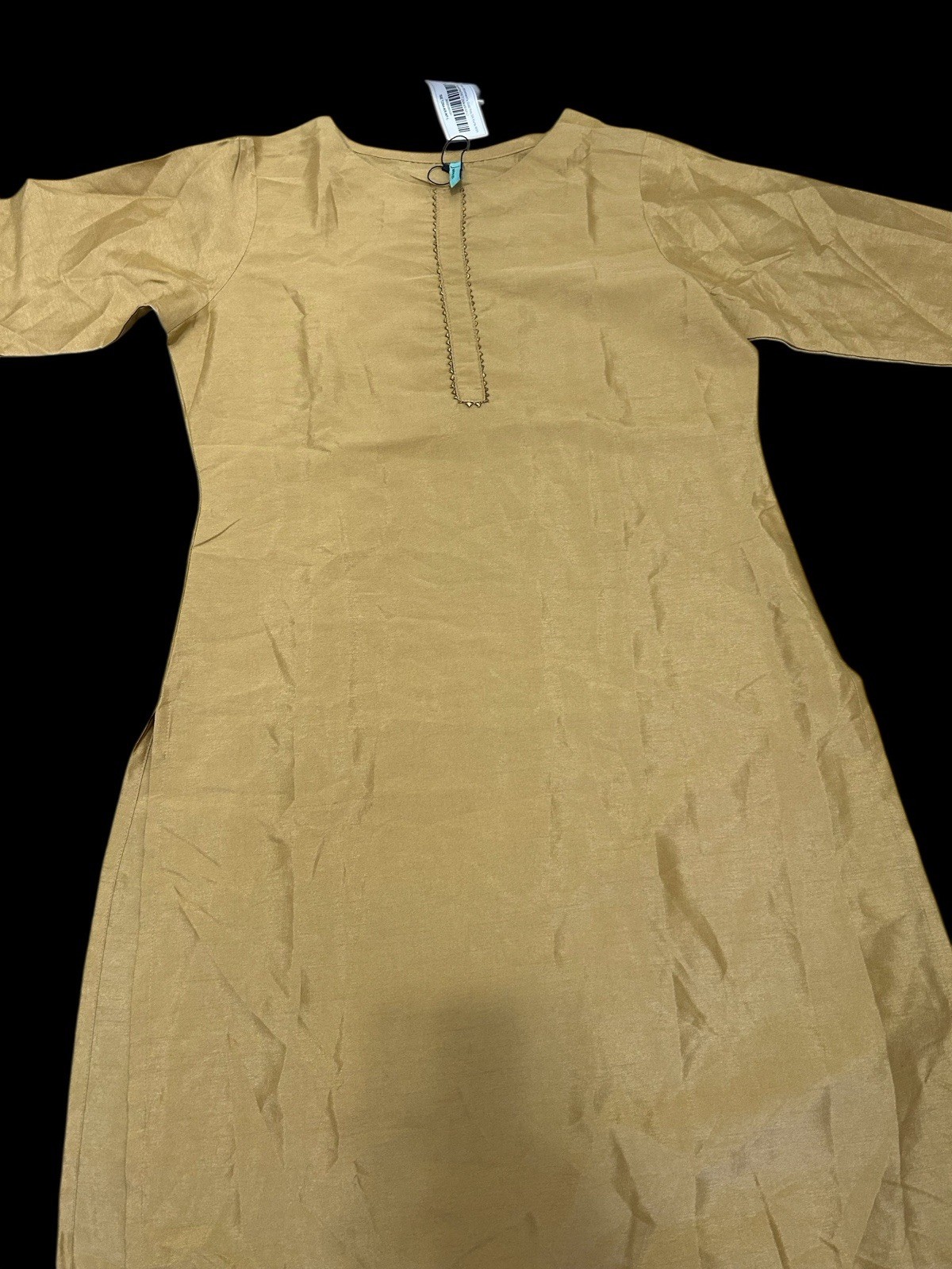 ✨ Tan and gold silk kurta ✨