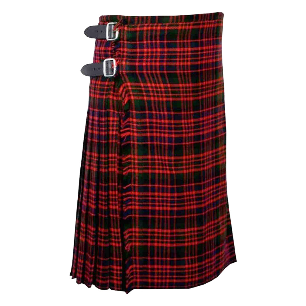 Mens Highlanders Tartan Kilt MacDonald 8 Yards Men Traditional Scottish Outfit