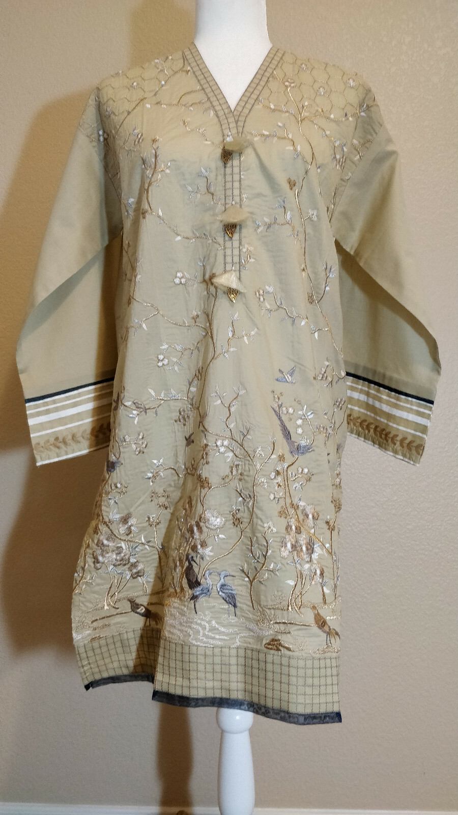 NWT GUL AHMED Sizes XS, M Embroidered Kurti Pakistani Designer Summer Lawn JOFA