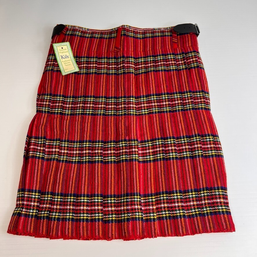 Scottish Highland Kilt Men 34 Woven Tartan Buckle Resort Party 34×24 Work Hip Ne