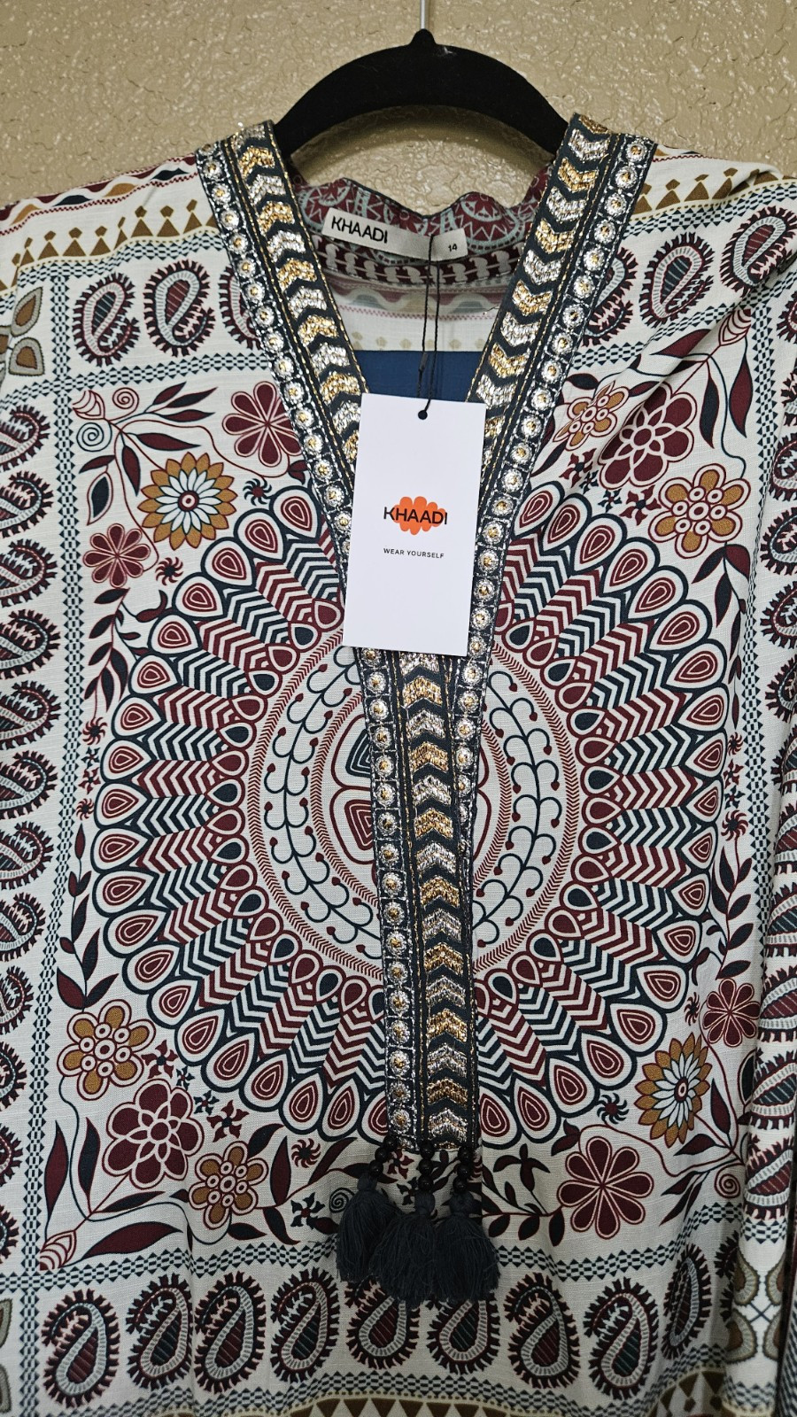 Khaadi Pakistani Brand New With Tags Kameez Trouser Two Piece Large Size 14