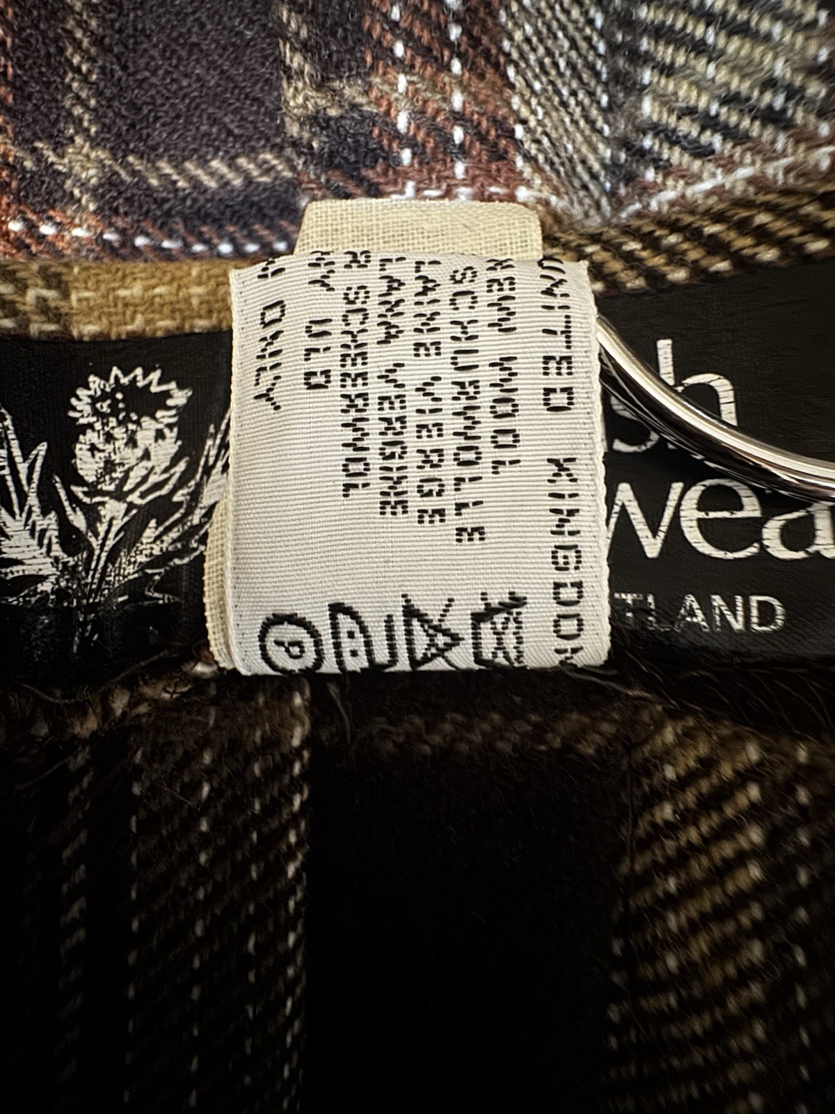 Vintage Scottish Plaid Wool Kilt Skirt Pleated Preppy Dark Academia Cottagecore