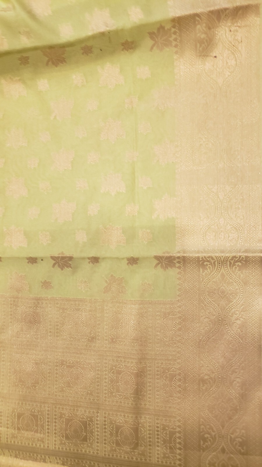 Saree Cotton Silk Zari Weaving Brocade Unstitched Blouse Bollywood Party Wear
