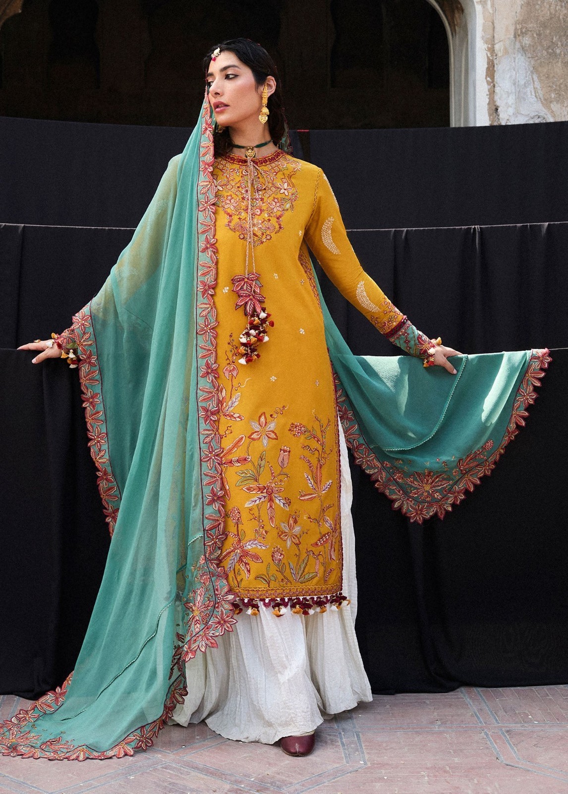 Pakistani Designer Hussain Rehar luxury lawn masam | stitched | party wear