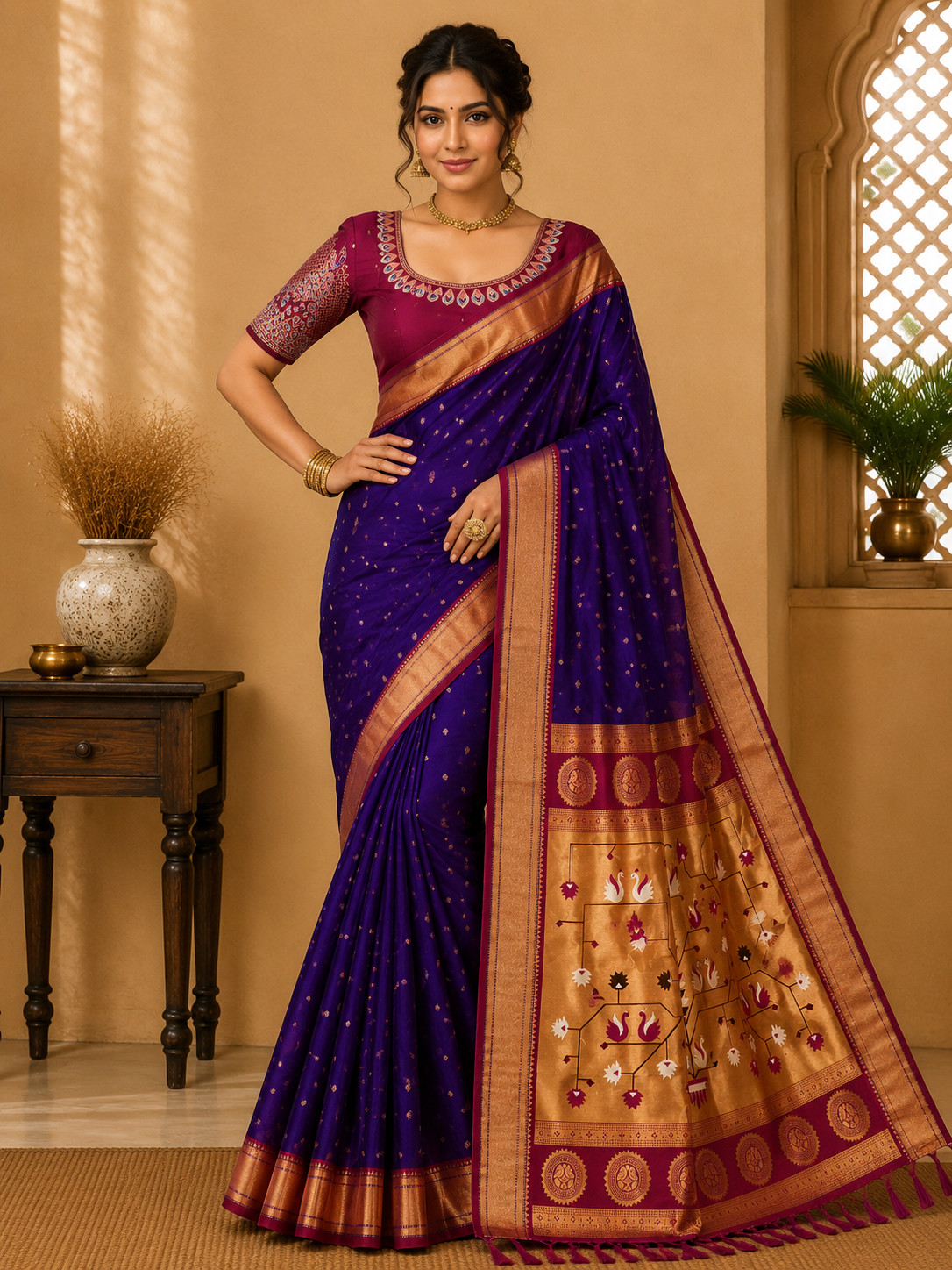 Designer Saree Ethnic Party Blouse Sari Wedding Bollywood Wear Indian Pakistani