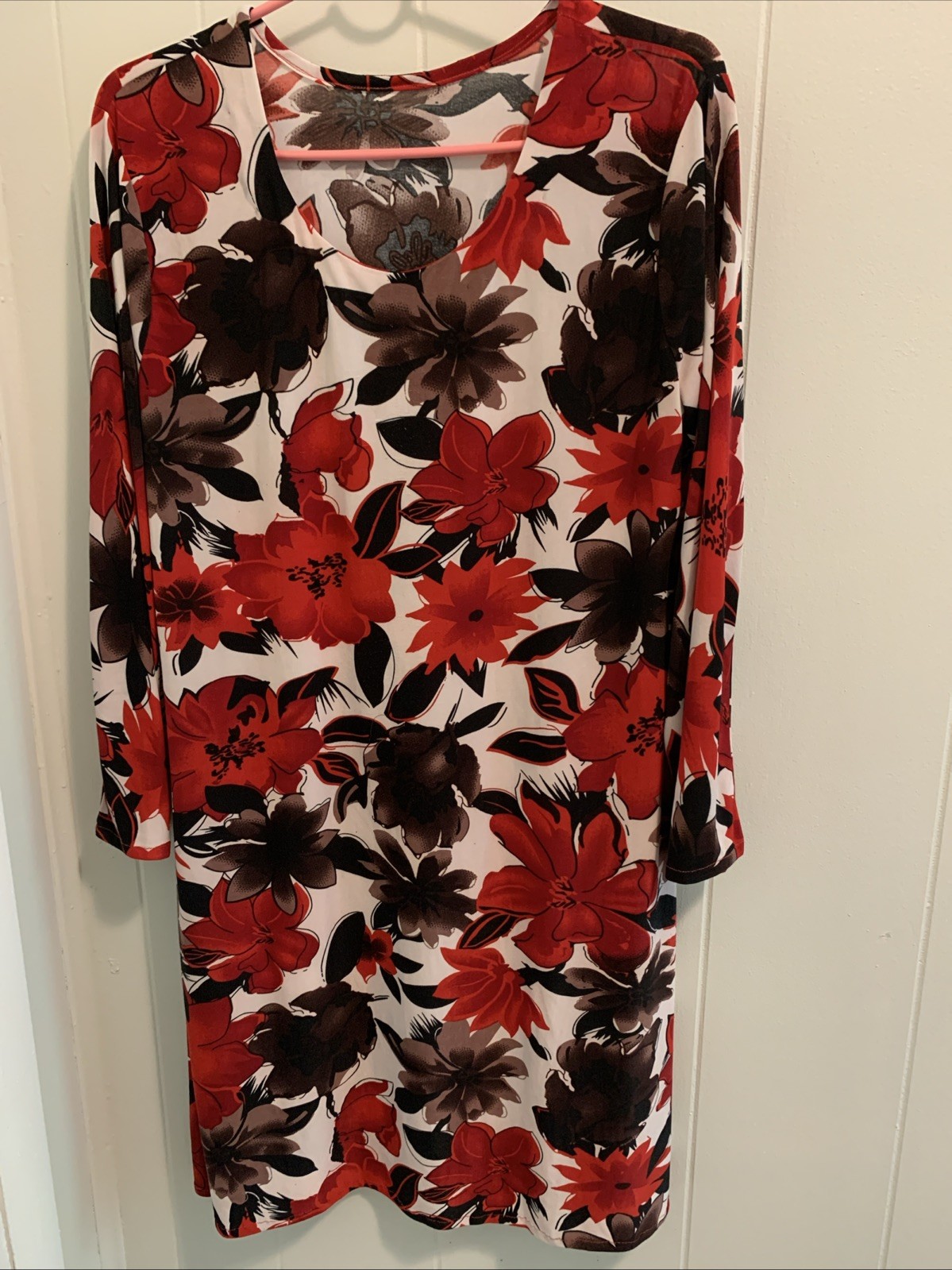 Indian/pakistani Shalwar Kameez Red And Dark Brown