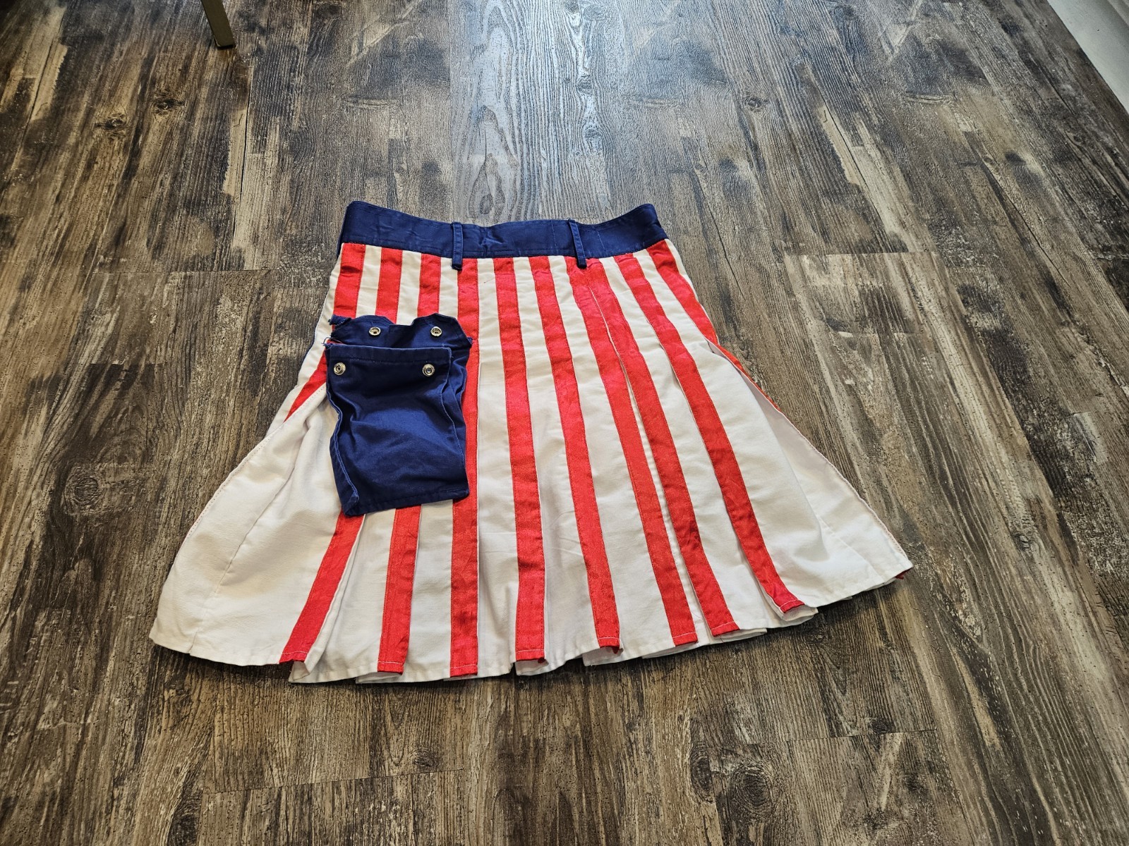 Men’s Got Kilt Stars Stripes Flag Kilt Size 36 Red White Blue