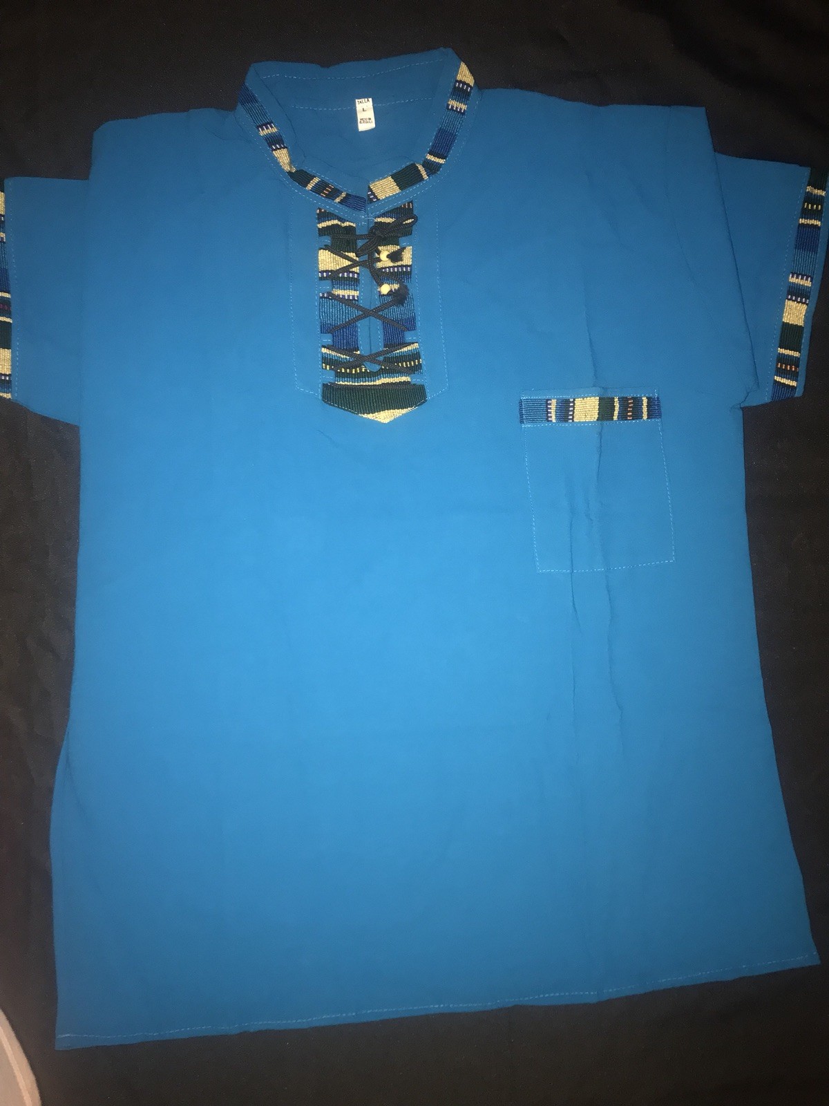 Camisa Tipica Chapina Talla L, 5 Colores, Guatemalan Hand Made Shirt Size L 5 Co