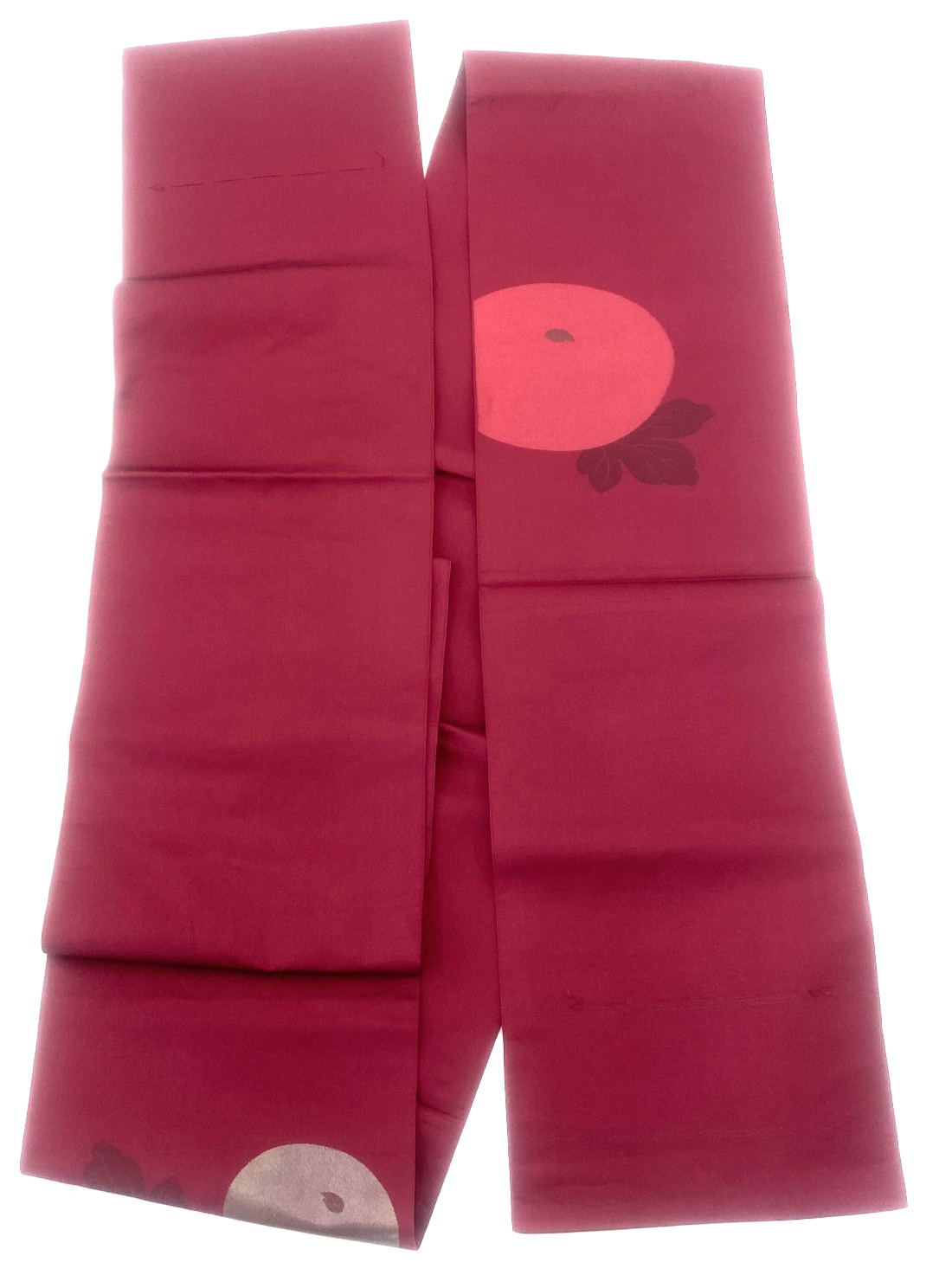 Japanese Vintage Kimono Fukuro Obi Silk Purple Traditional Authentic 172 x 11 in