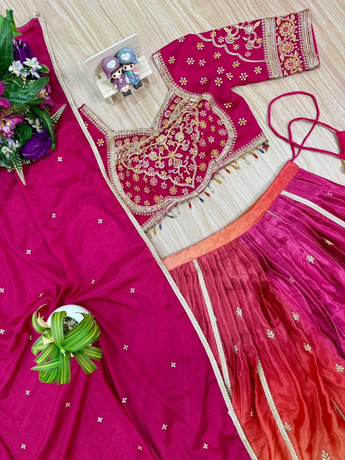 READY MADE LEHNGA CHOLI LEHENGA INDIAN WOMEN WEDDING BRIDAL PARTY WEAR PAKISTANI