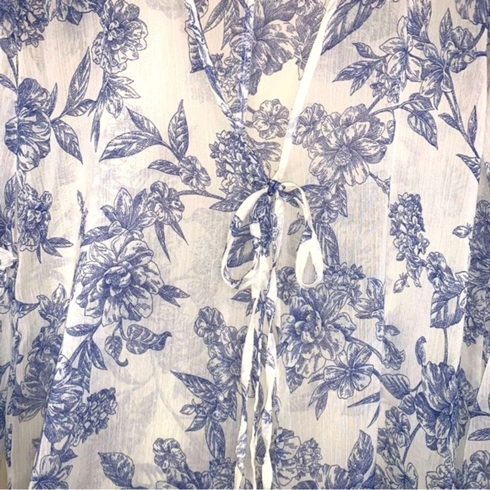 Band of Gypsies Bohemian Kimono Duster Cardigan Women’s XS Med Robe Toile Floral