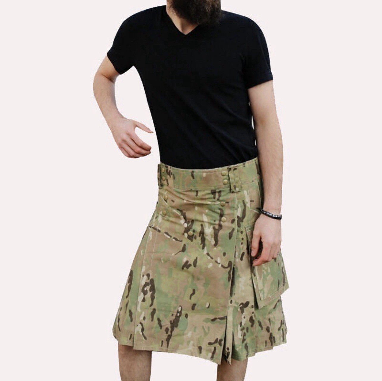 Camouflage Utility Kilt Make a Statement with Functionality and Style