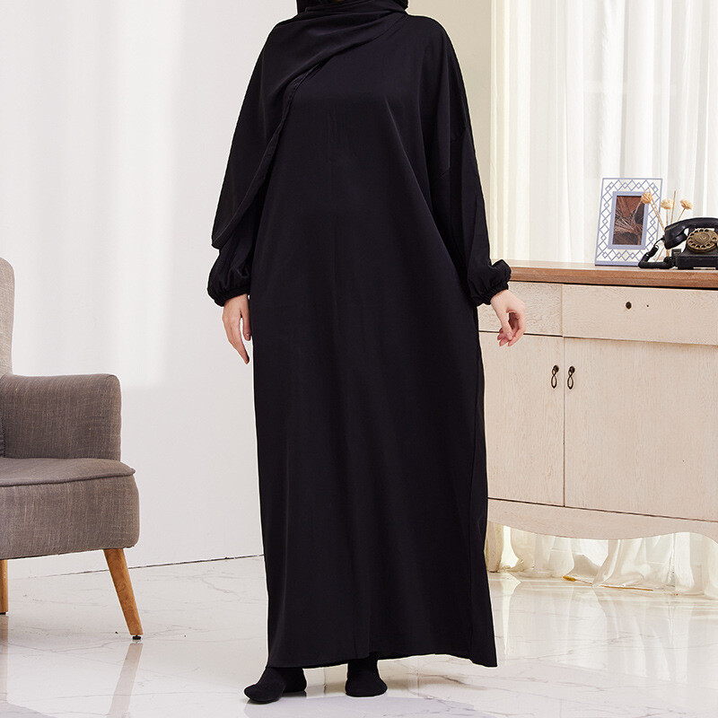 Islamic Kaftan Muslim Women’s Ramadan Prayer Dress Turkey Abaya Arab Hijab Robe