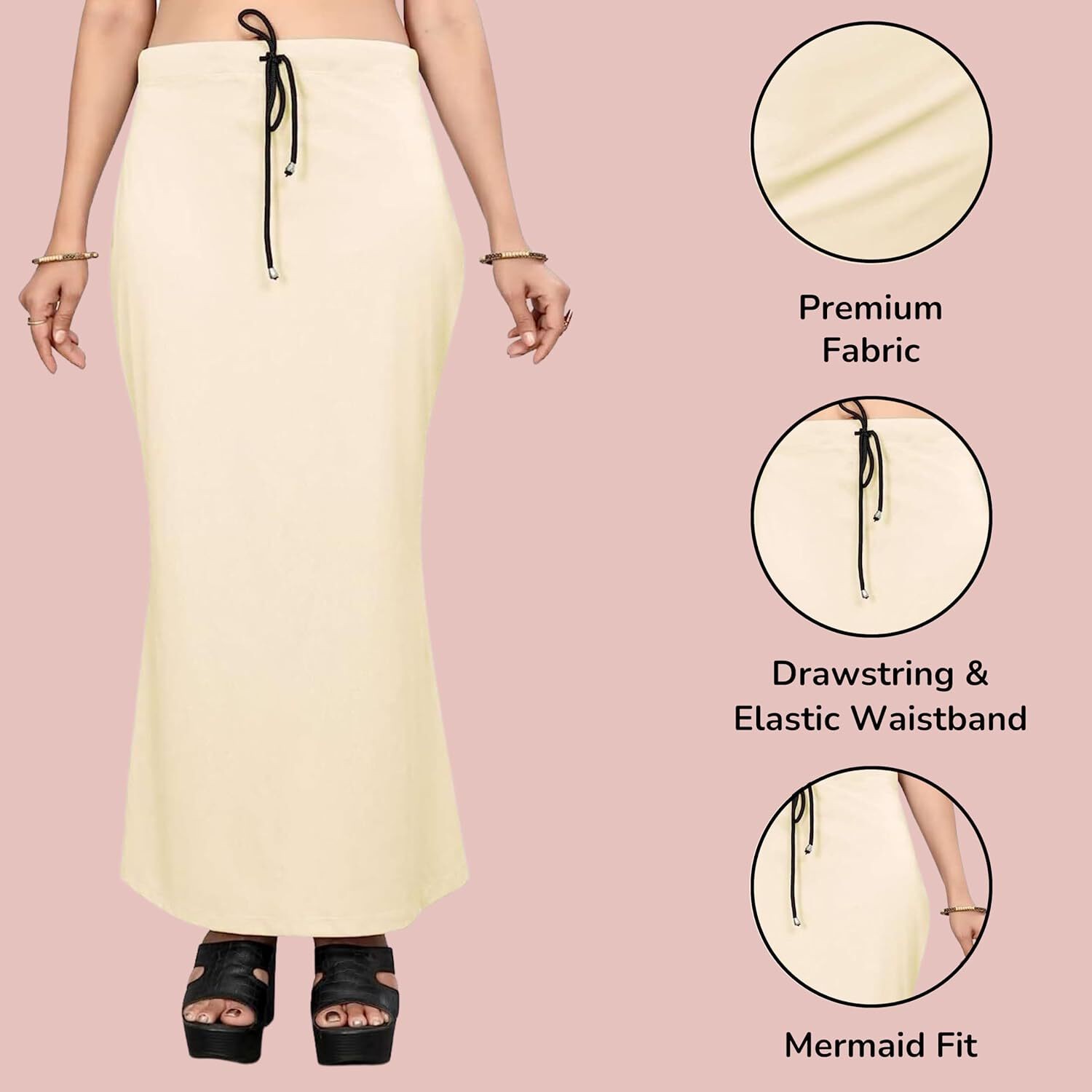 Lycra Saree Shapewear Petticoat for Women by Shreekama