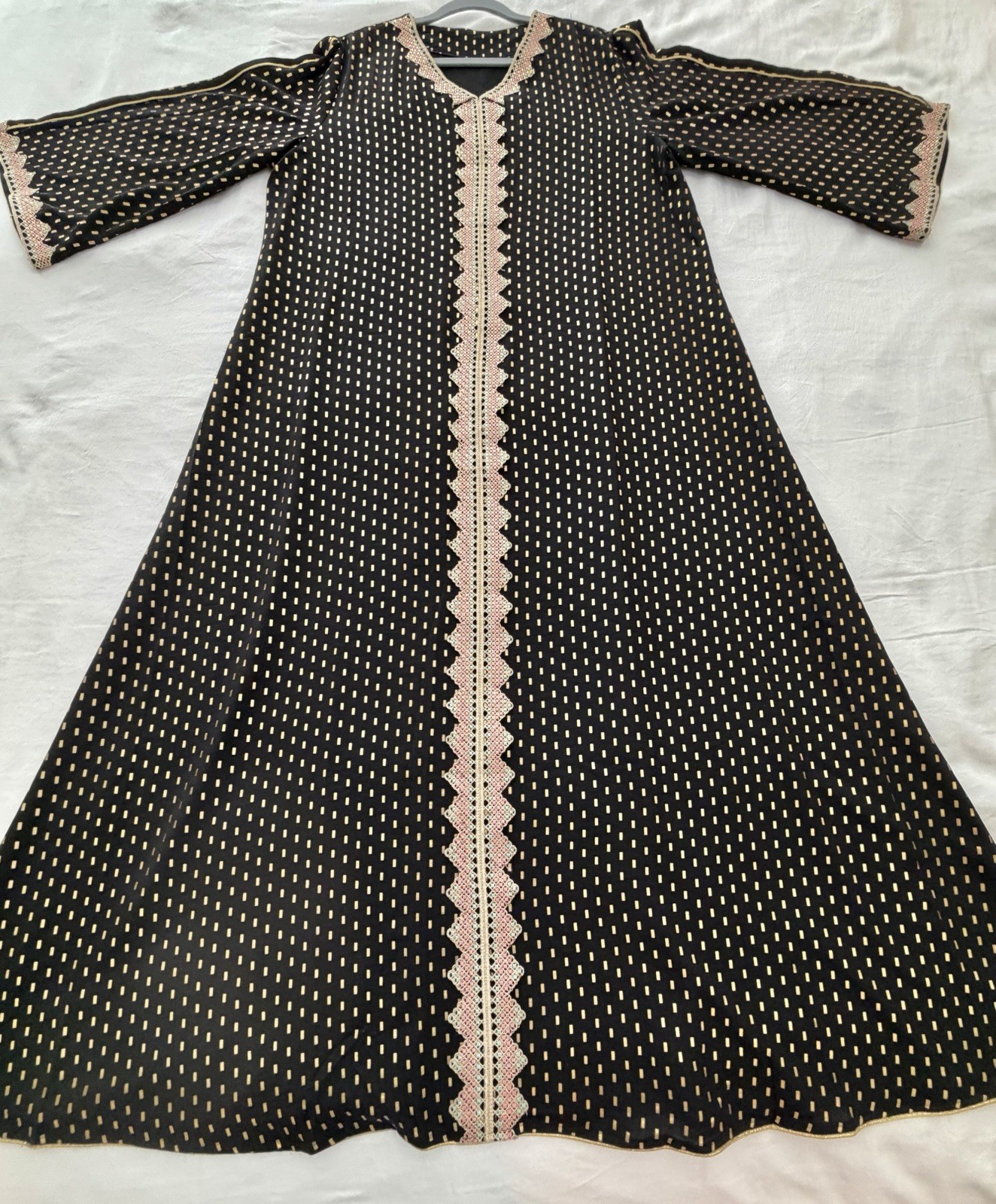 Women’s 2X XXL Abaya Muslim Prayer Gown Black