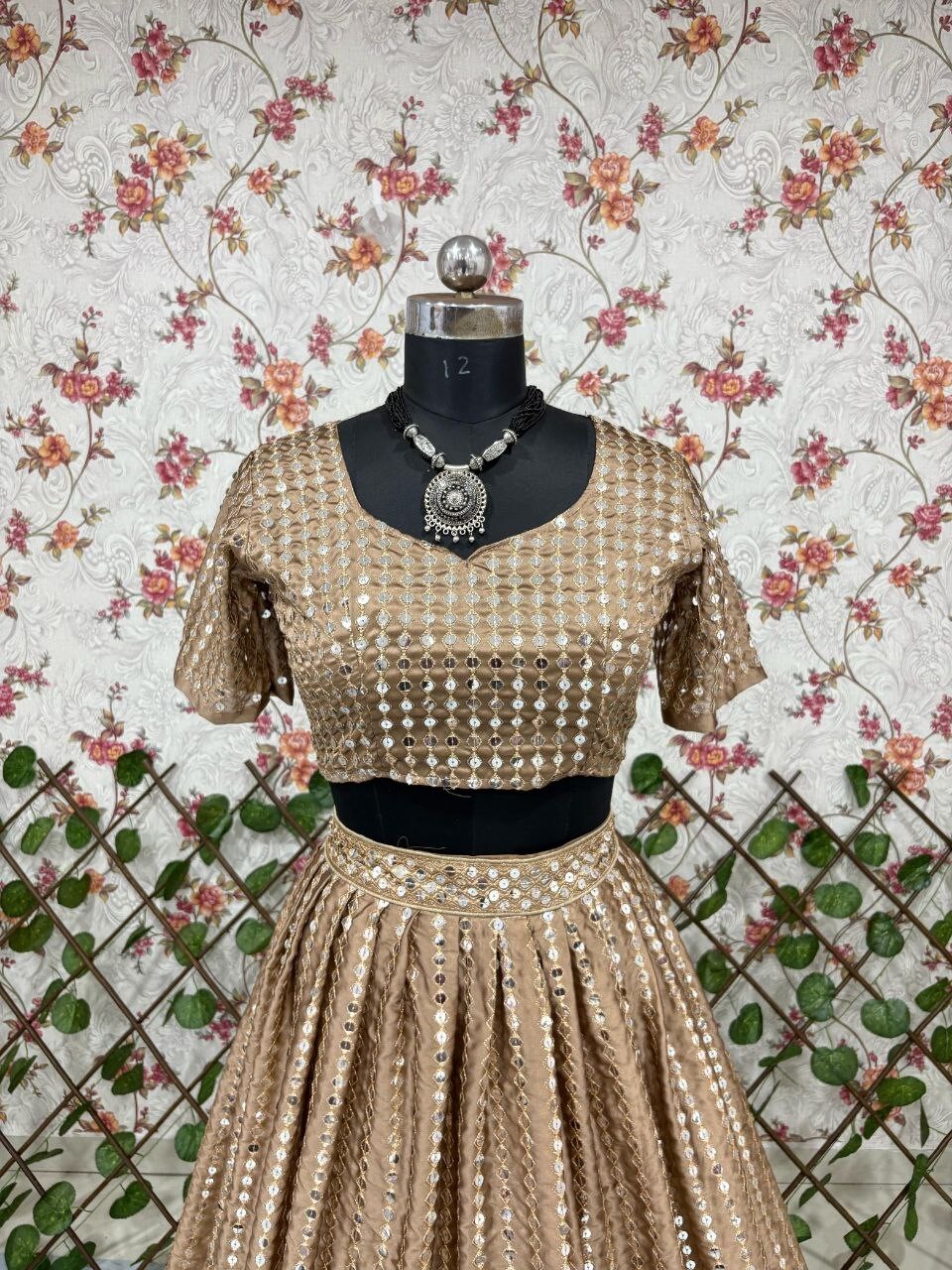 Stylish Karishma Silk Dusty Brown Lehenga Choli With Dupatta For Reception Wear
