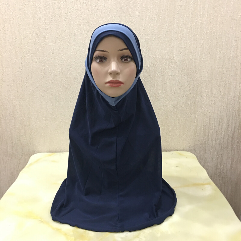 2 Piece Al Amira Hijab Islamic Prayer Hijabs Head Scarf Muslim Women Cap Shawls