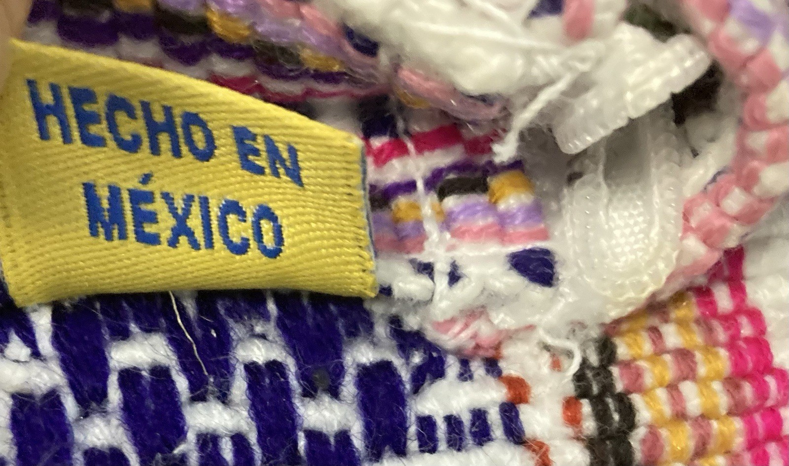 BACKPACK , MEXICAN MADE , AUTHENTIC PINZON , MULTI COLOR SMALL