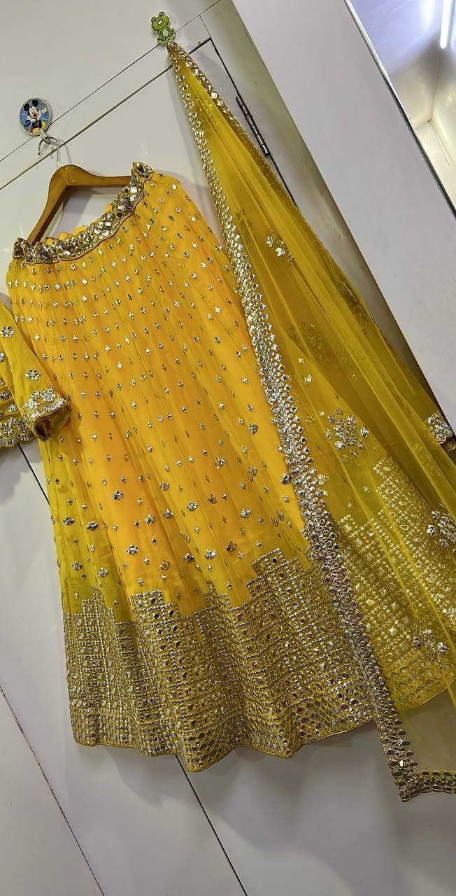 New Designer Taffeta Silk Lehenga Choli With Dupatta For Reception & Party