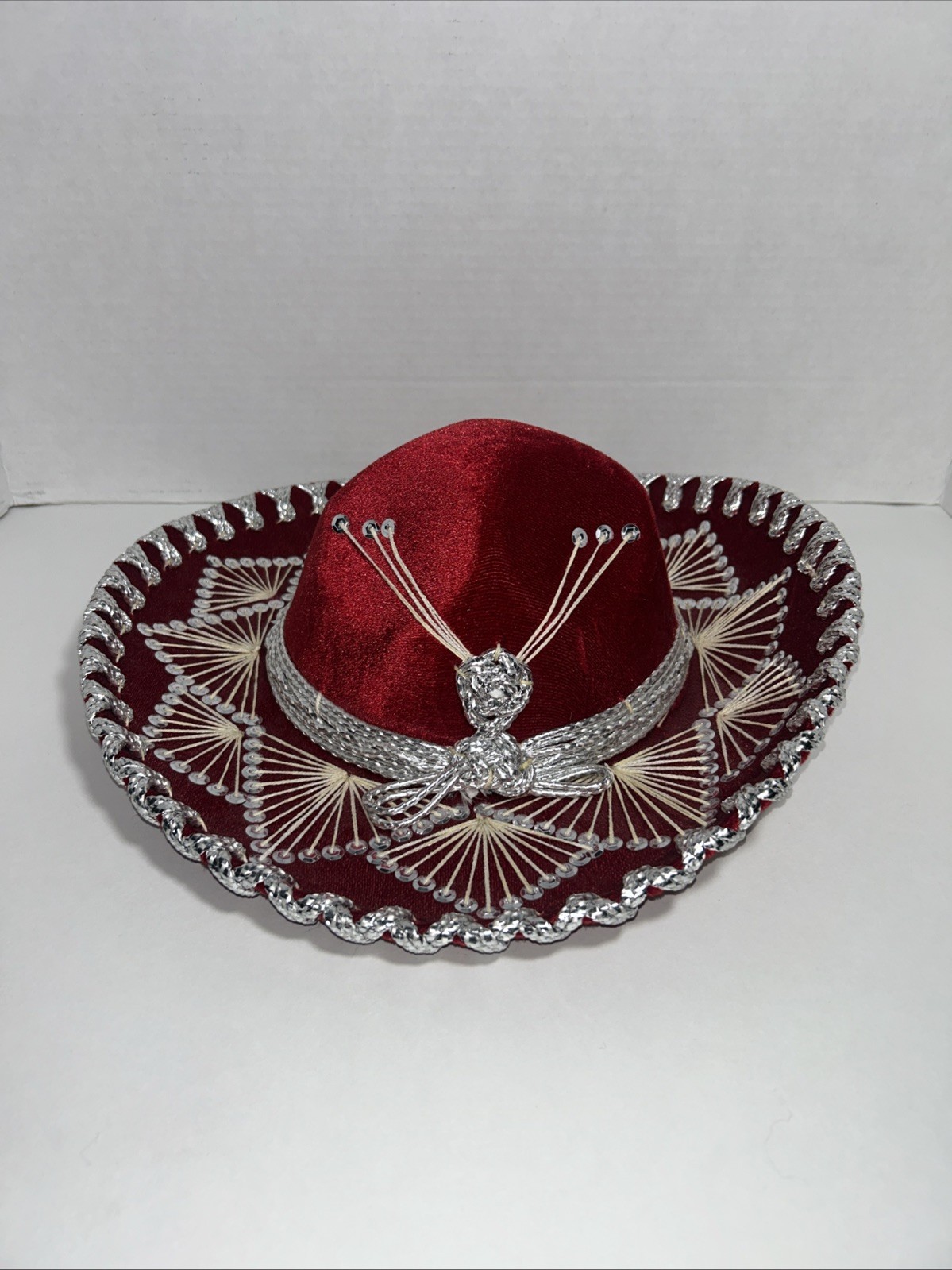 SALAZAR YEPEZ KIDS MARIACHI MEXICAN SOMBRERO HAT RED VELVET