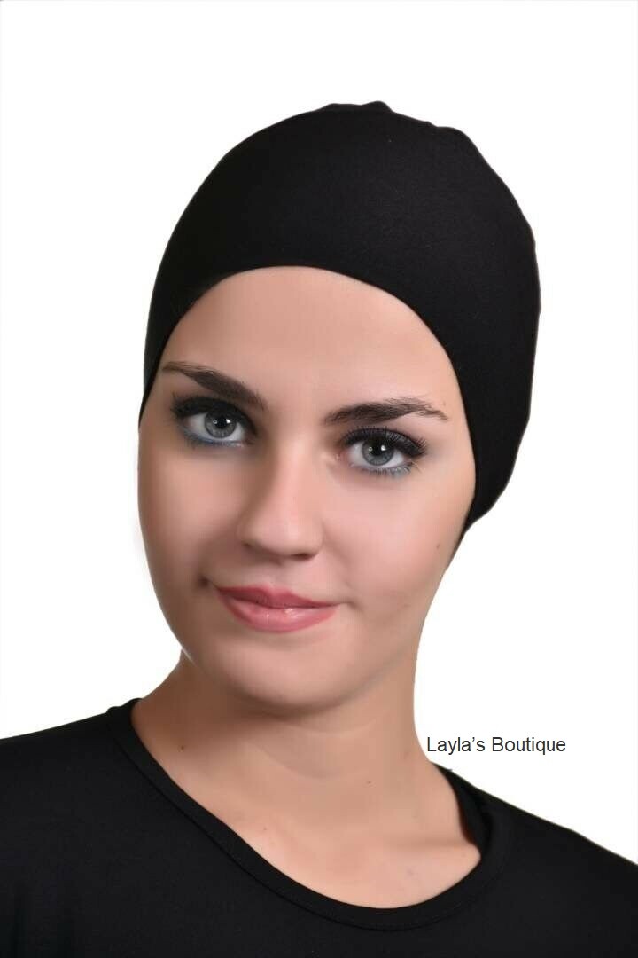 3 Colors Bundle Hijab Underscarf Tube Lightweight, Breathable Muslim Women’s Cap