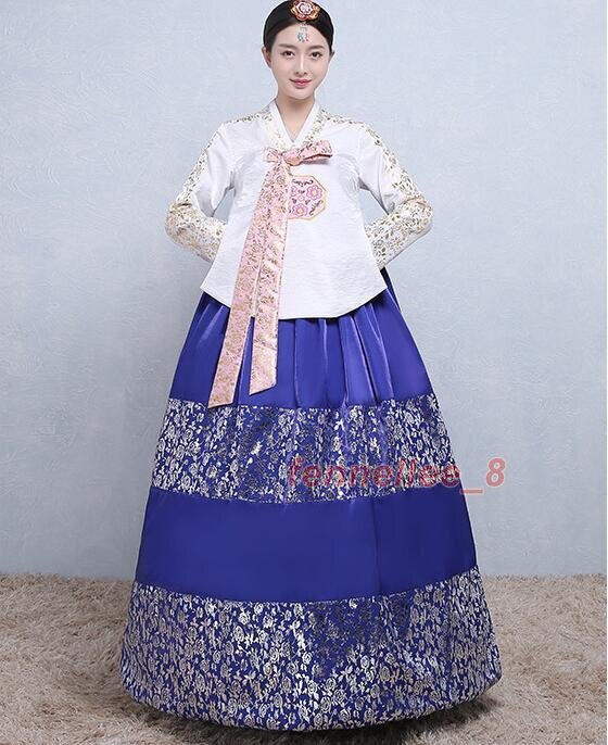 Women’s Hanbok Dress Traditional Korean Dress National Dress Set Stage Costumes