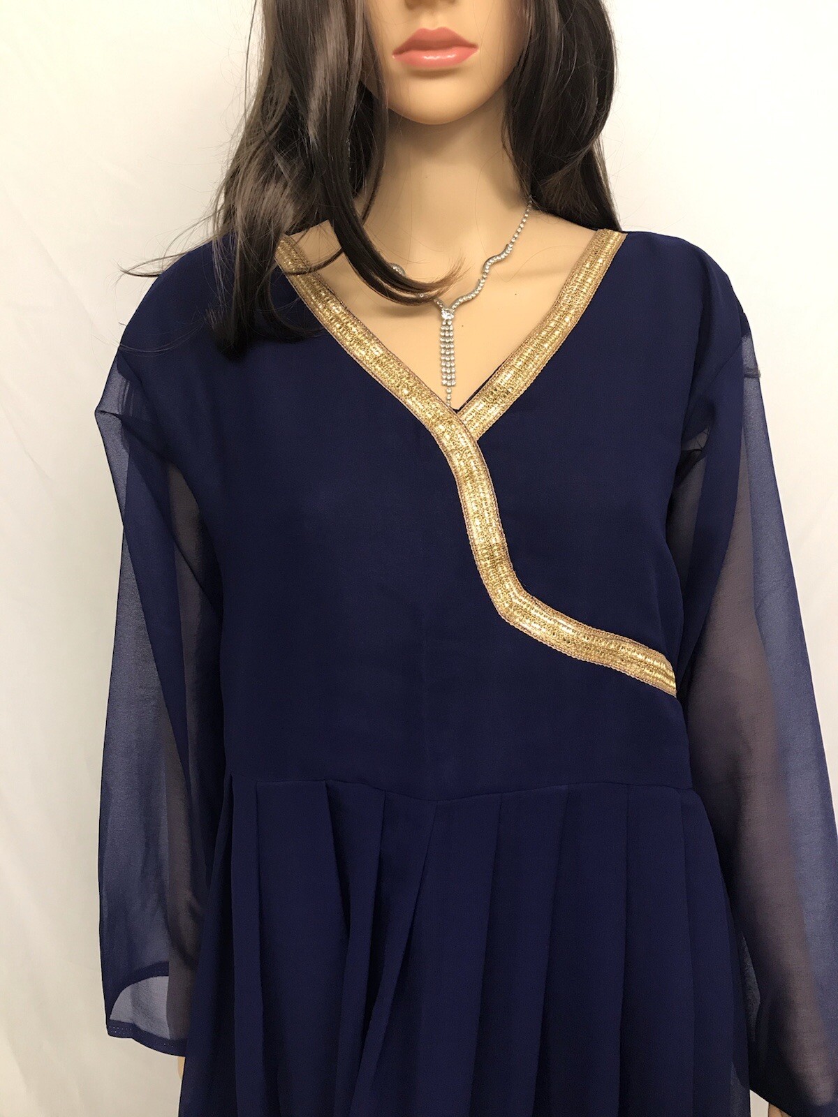 New Indian Pakistani Stitched Anarkali Partywear Bollywood Gown XL 42 US Seller