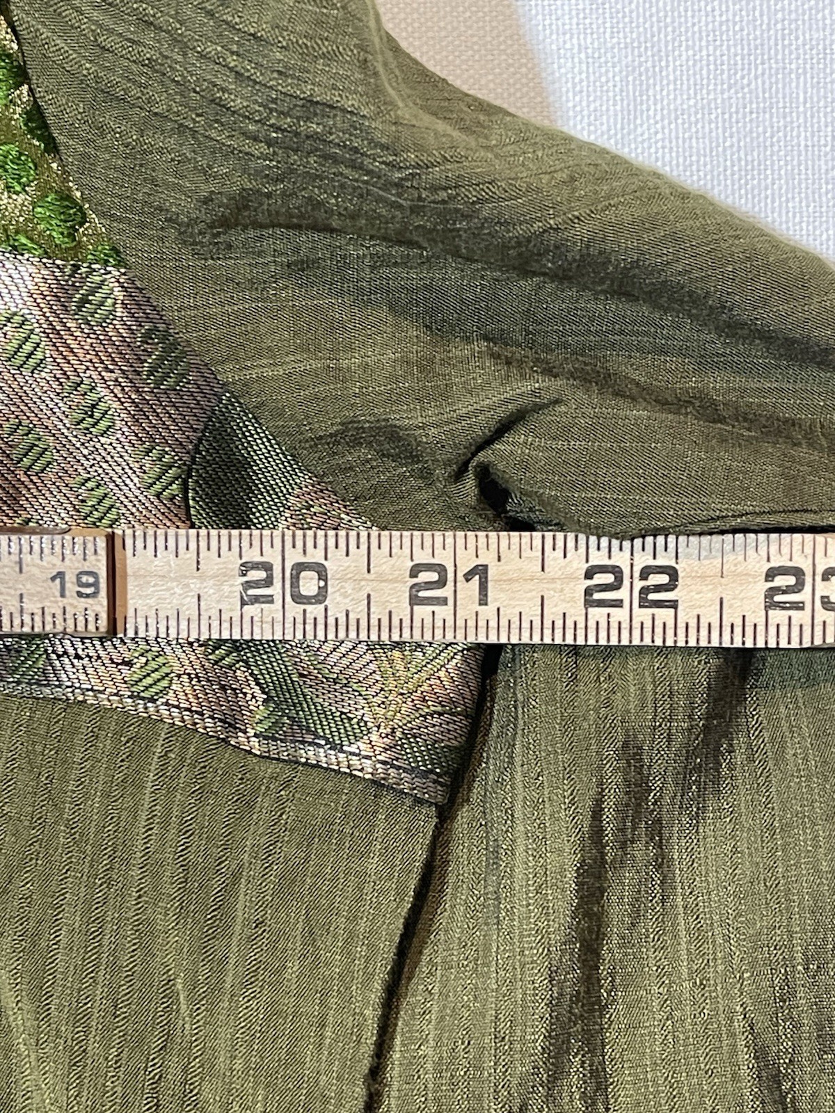 Sona Fashions Women Green Kurti Kurta XXXL Silk Blend Brocade Tunic Top