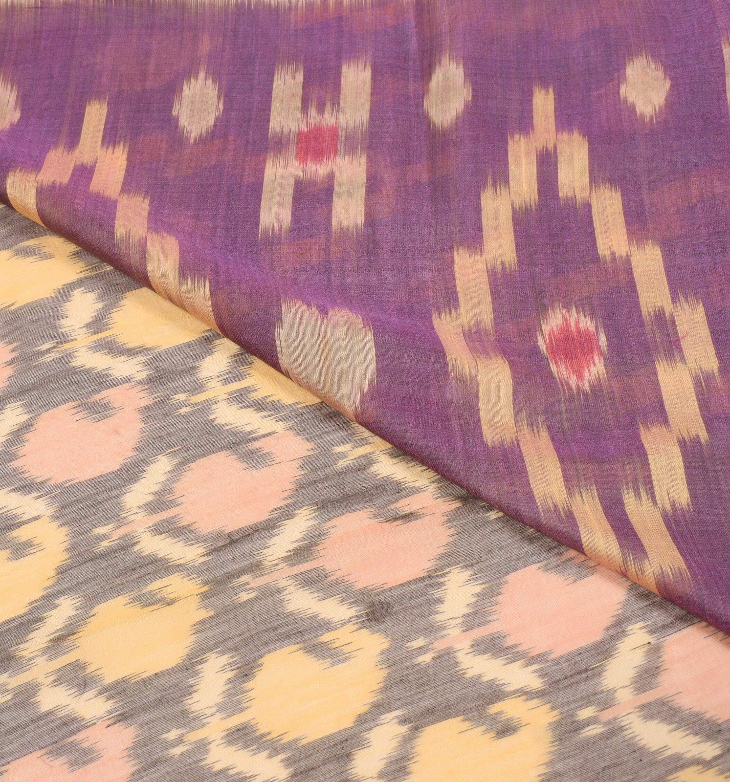 Sushila Vintage Black Saree Pure Cotton Silk Hand Woven Pochampally Ikat Sari