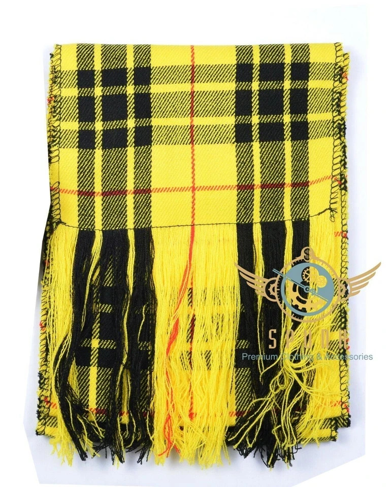 Scottish Highland Scarf Handmade CLAN Tartan Fabric kilt SASH SCARF “90” X “12”