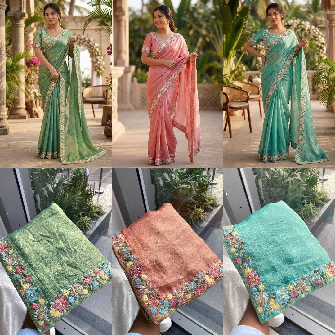 Saree Party Indian Wear Sari Designer Bollywood Blouse Wedding Ethnic Pakistani