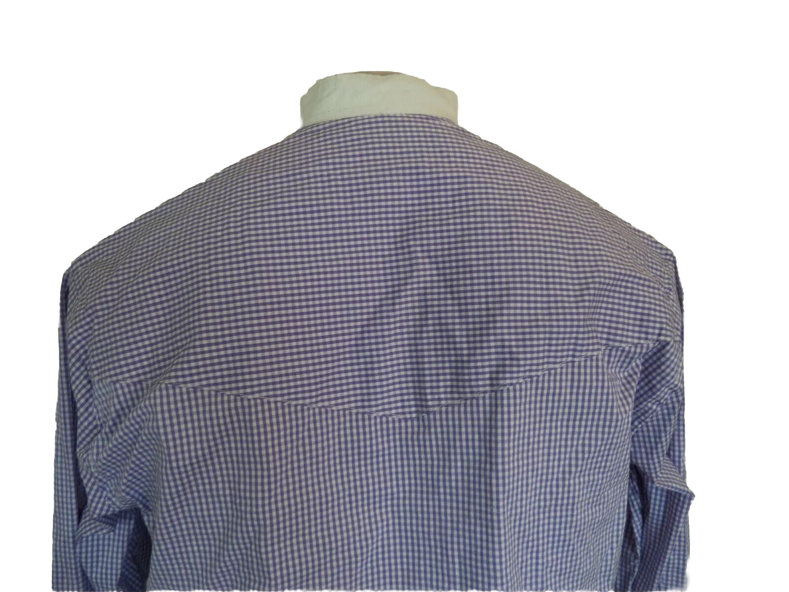 Men’s Purple Plaids & Check Handmade Traditional Kaftan Shirt. One Size. Long Sl