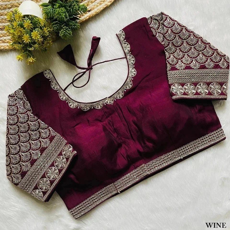 Saree Blouse Readymade Designer Sari Choli Indian Party Wear Bollywood Dress