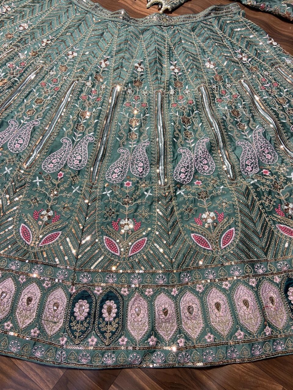 BRIDAL LOOK KASTURI SILK DESIGNER LEHENGA CHOLI AND DUPATTA FOR WOMEN WEAR