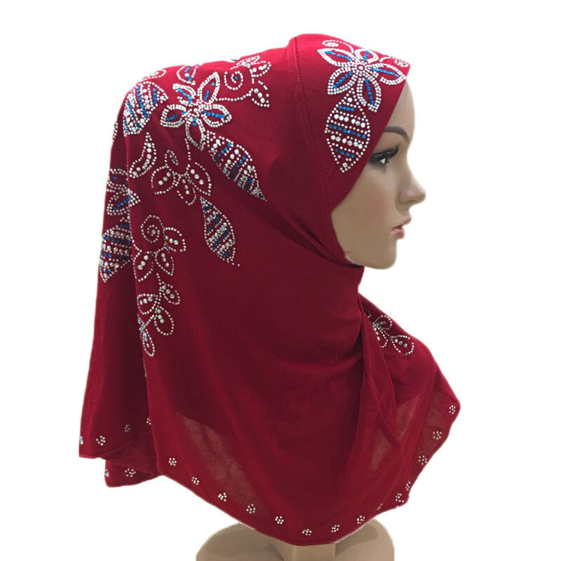 Muslim Women Head Wrap One Piece Amira Hijab Islamic Headscarf Shawl Turban Arab