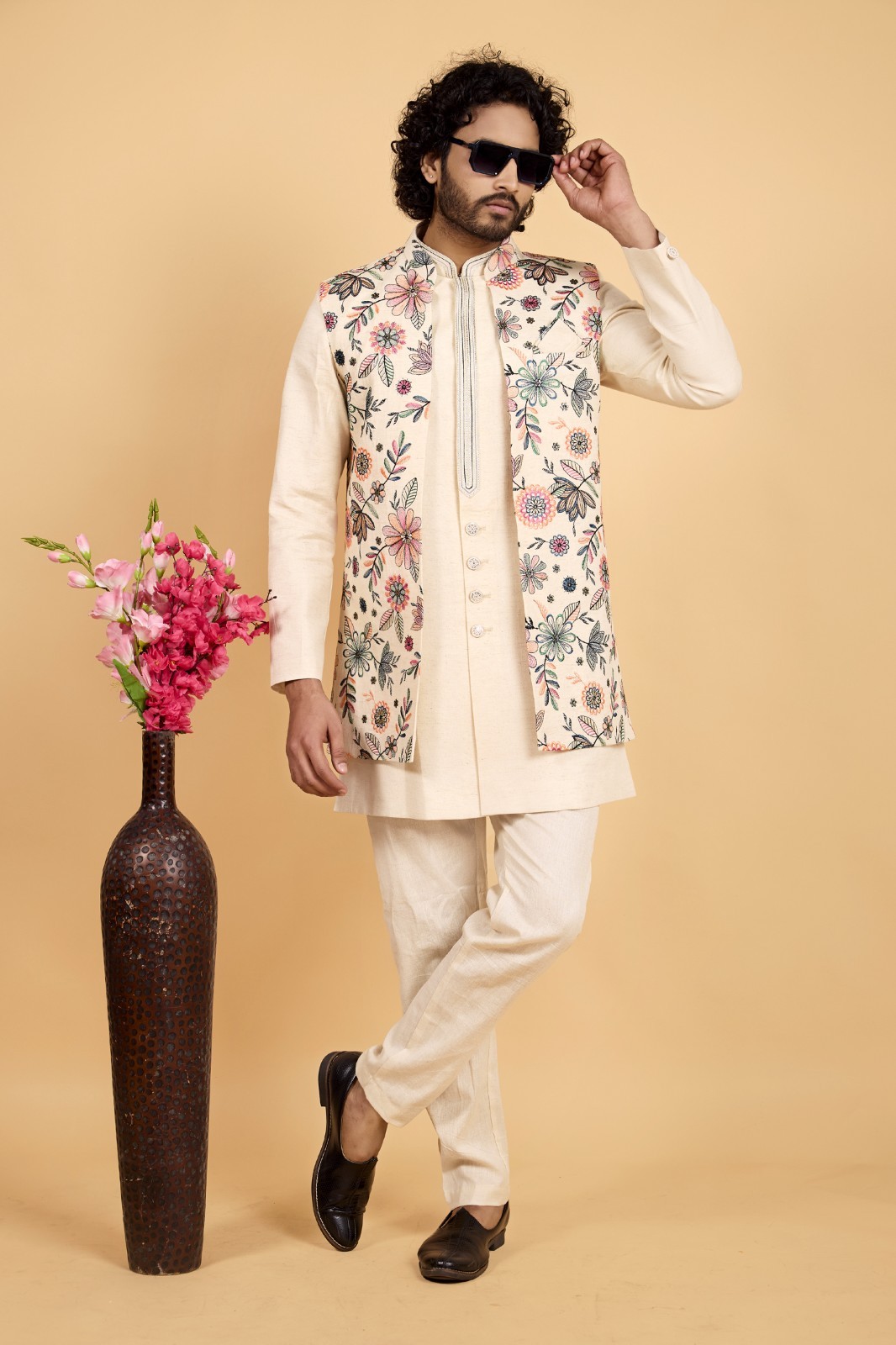 Indian Mens Designer Wedding Bollywood Eid Wear Semi Indo Western Dress India