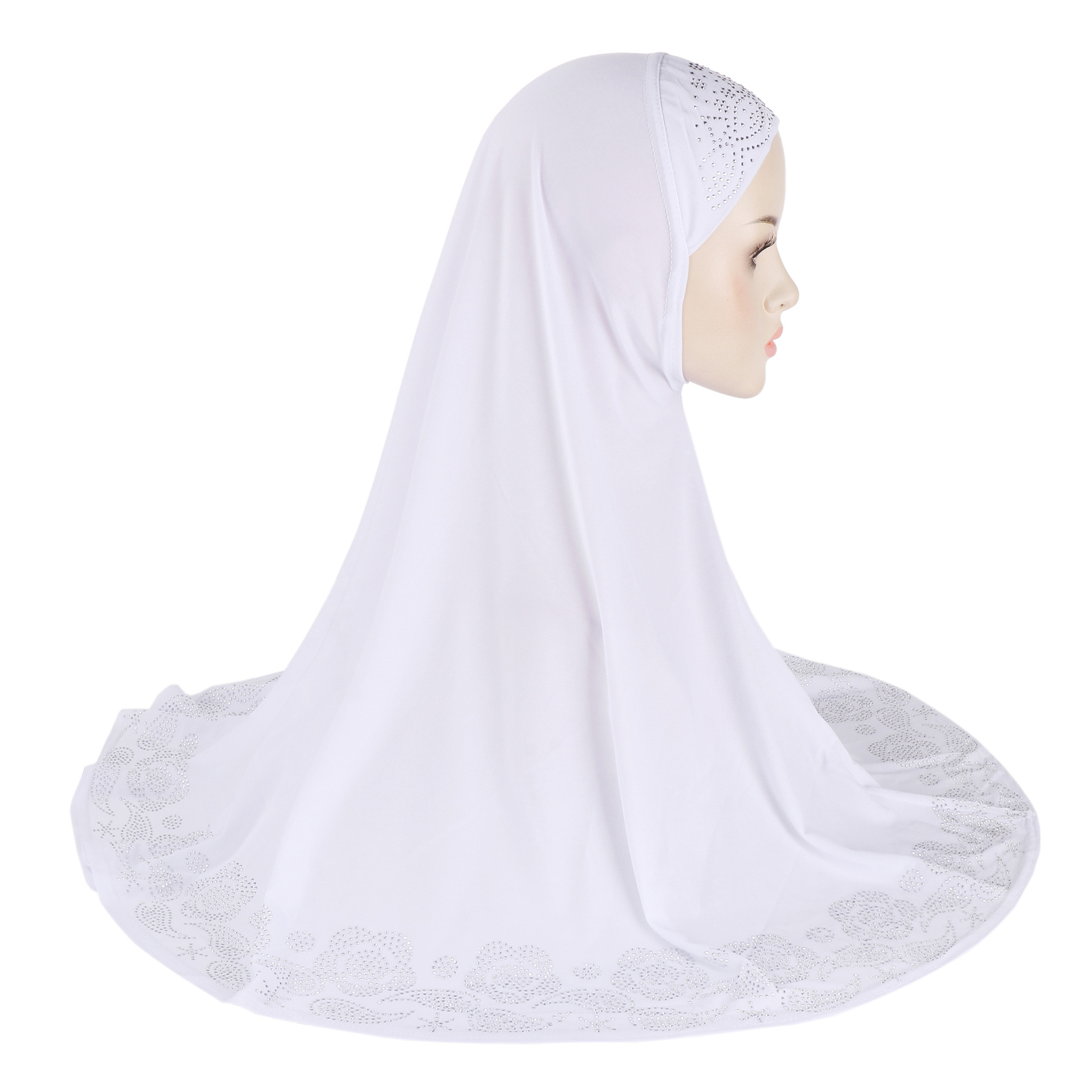 Women Hijab Muslim Rhinestone Instant Scarf Headties Turban Shawls Arab Shayla