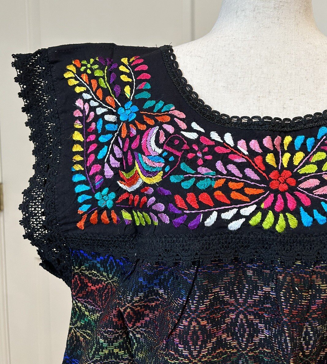 Paloma Embroidered Tunic/Dress, Hand Loom Fabric.