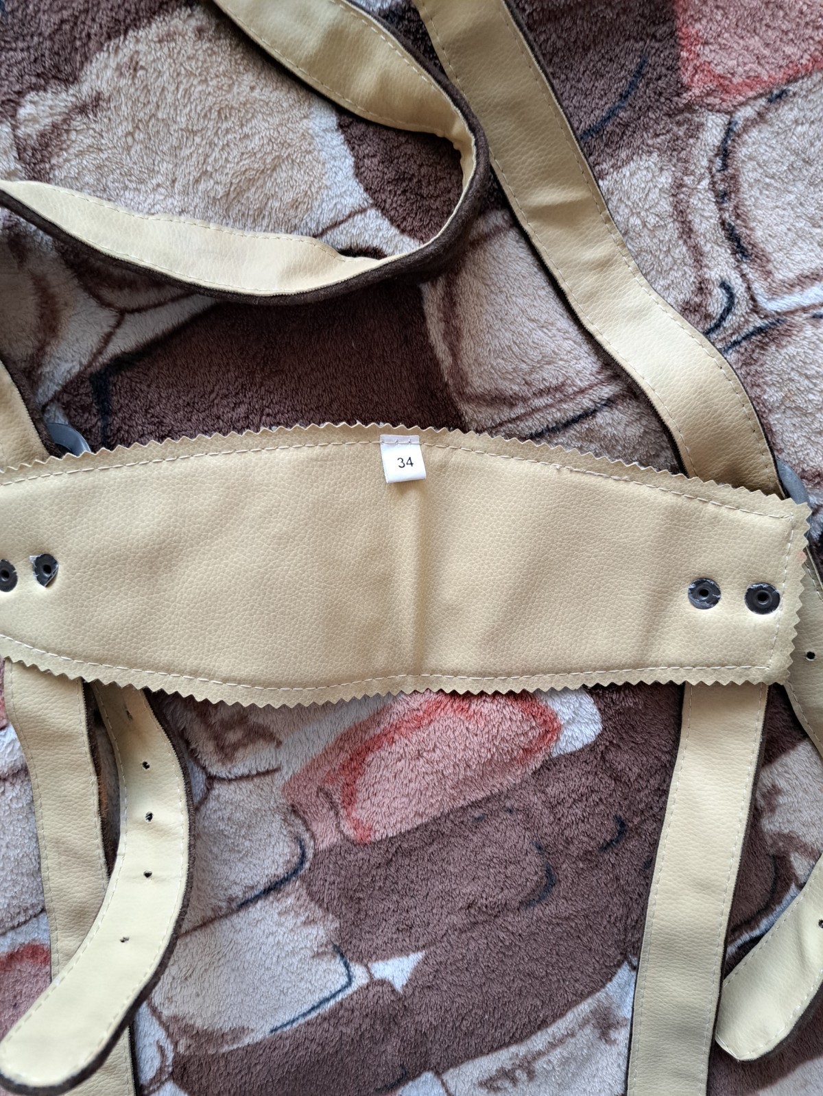 Brown leather suspenders for shorts. Bavarian leather shorts Shorts Oktoberfest