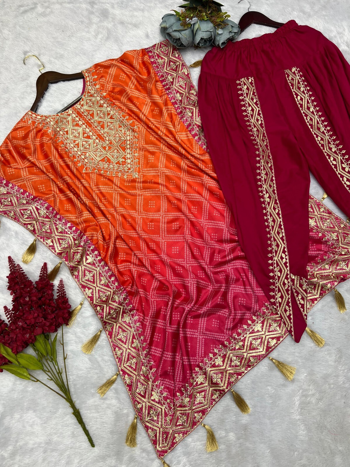 BOLLYWOOD SUIT PAKISTANI INDIAN WEDDING DHOTI KAFTAN SALWAR KAMEEZ PARTY WEAR