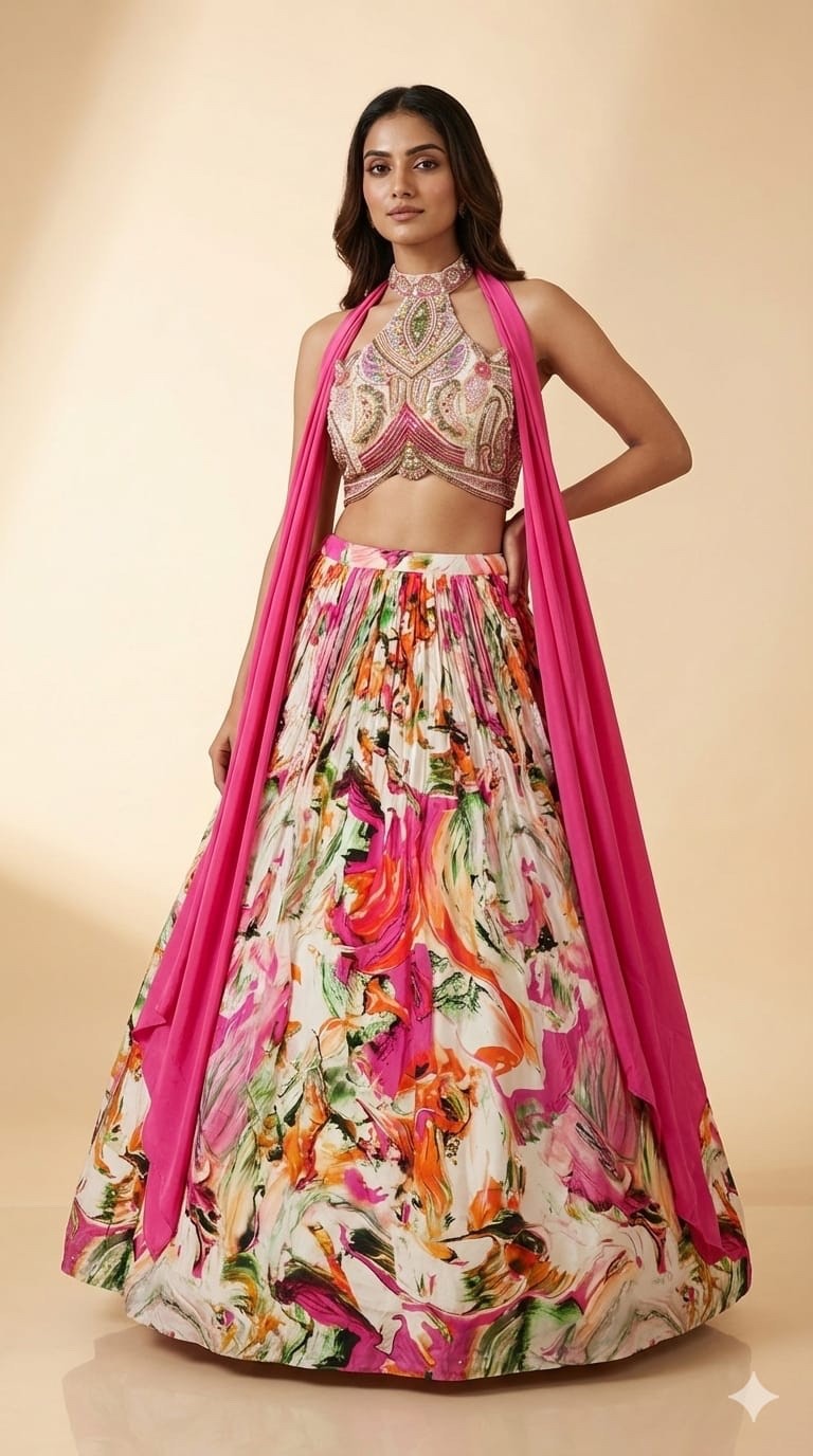Multi Color Lehnga