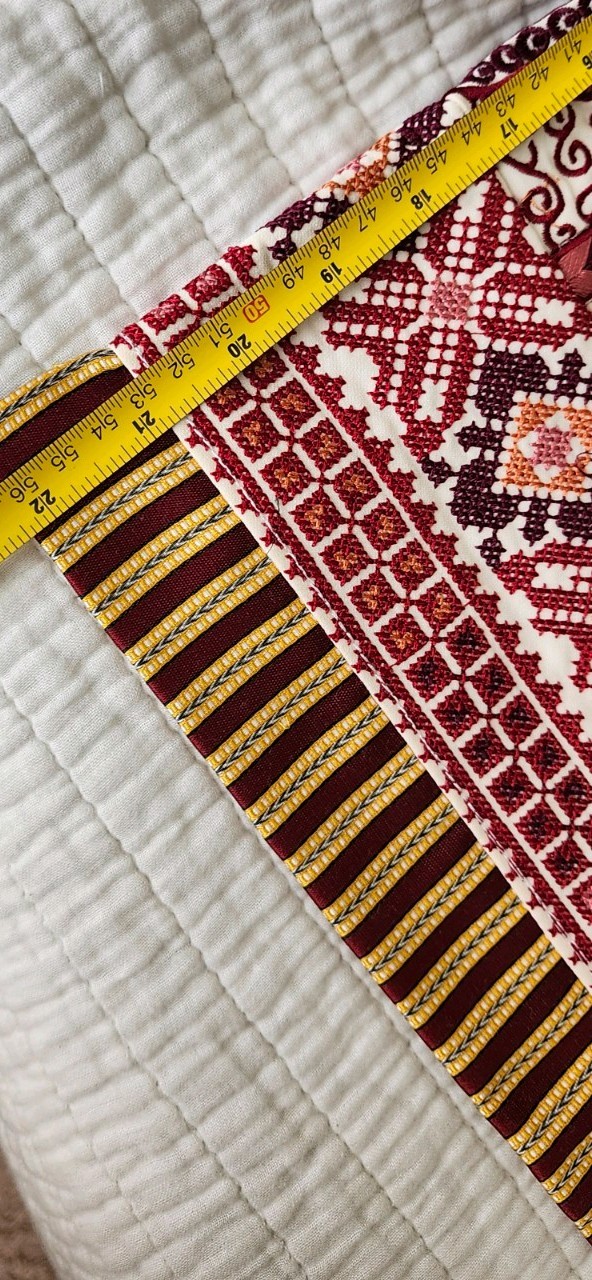 Palestinian Thobe Girl Age 10-12 51 In Length Embroidered Tatreez Made in Palest